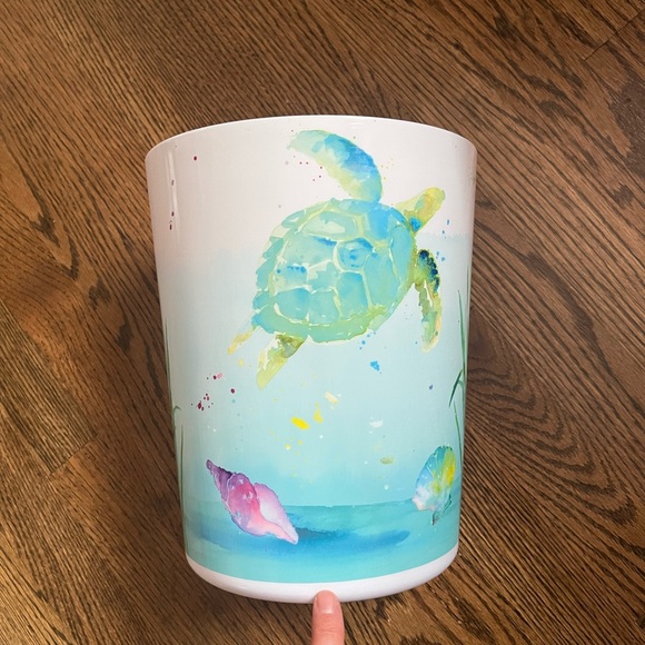 Other | Sea Turtle Sea Shell Sea Horse Garbage Can Waste Bin | Poshmark
